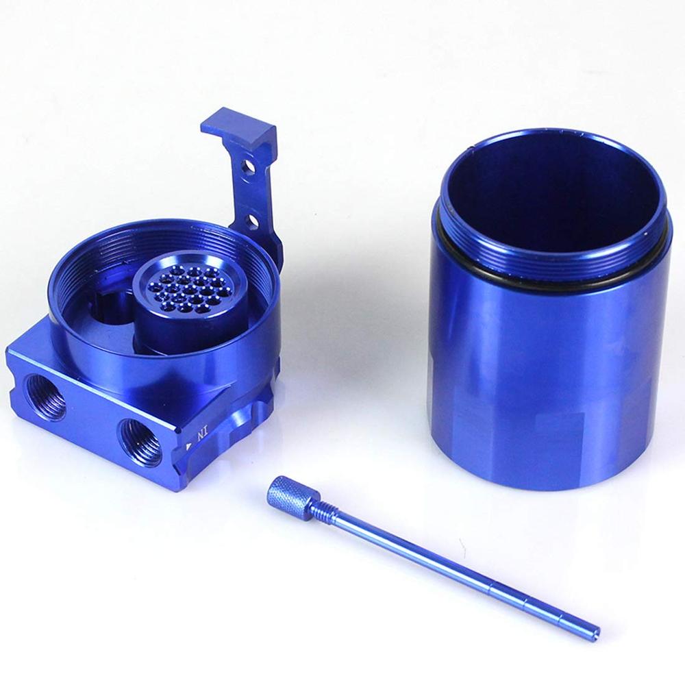 Car Universal Oil Catch Tank Fuel Tank 300ml with Parts Kit Baffled Reservoir Fuel Tank 300ml Auto Aluminum Catch Can Oil Tank