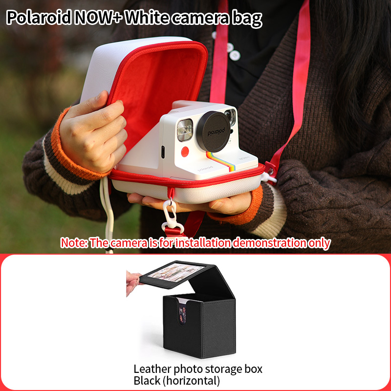 Suitable for Polaroid Now+/Go Gen2 camera bag storage bag, +Gen3/Gen3casual simple multifunctional portable bag: Ivory