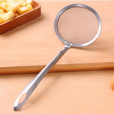 Rvs draad fijnmazige oliezeef bloemzeef vergiet keukengereedschap drie maten: M    2010cm