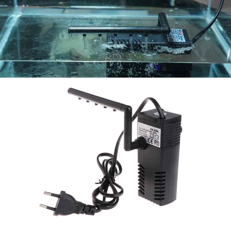 Aquarium interne filter zuurstof dompelpomp voor aquarium eu-stekker 5w