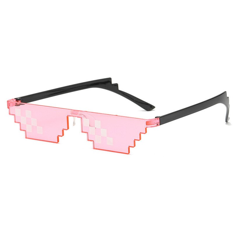 Thug Life-gafas de sol de 8 bits Unisex, lentes de de pixeladas, mosaico, UV400, Vintage,: D
