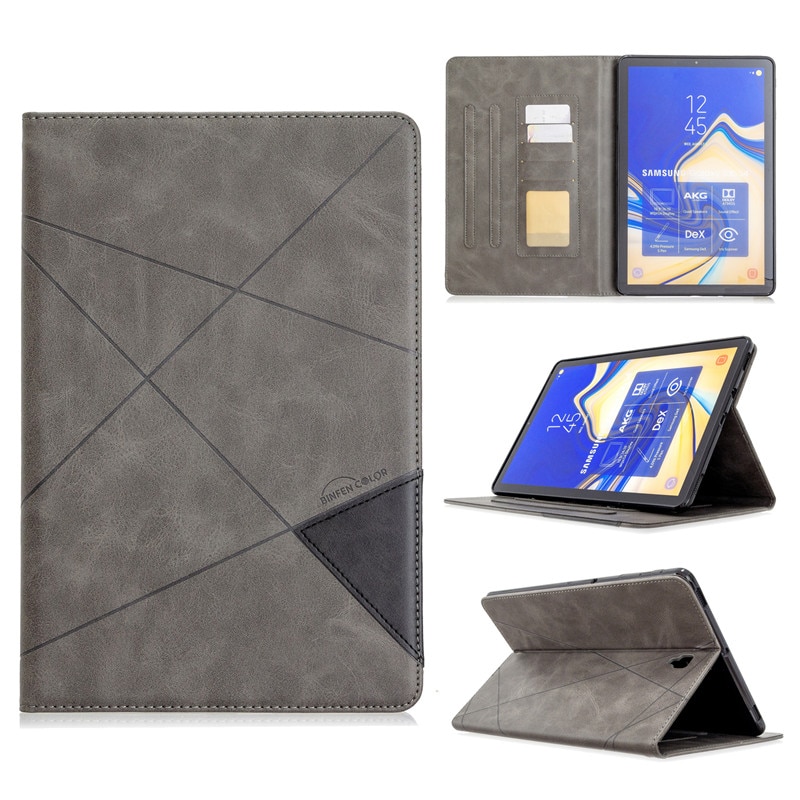 Hoesje voor samsung galaxy tab  s4 10.5 inch sm -t835 sm-t830 t830 luxe leren flip stand cover tab  s4 10.5 inch tablethoes