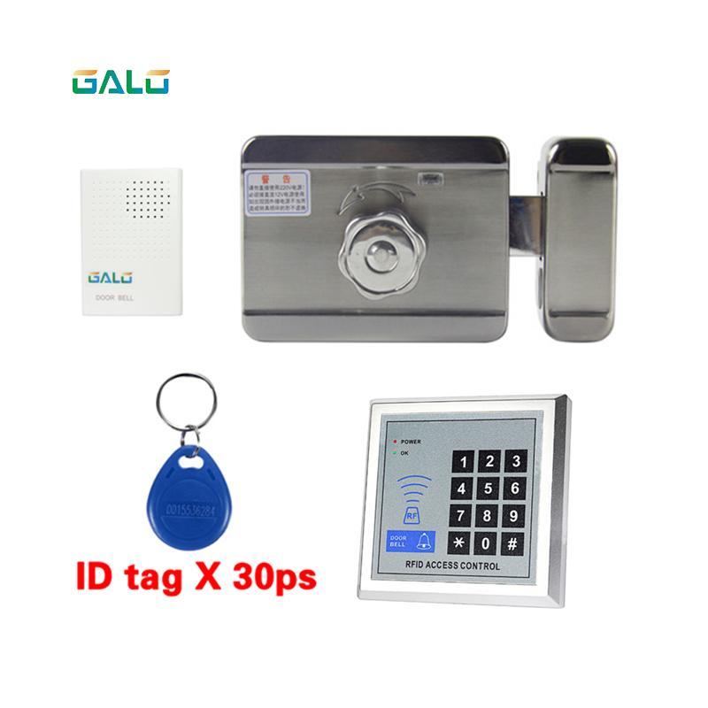 Home Family Use 12V DC Electronic Lock Electric Motor Lock Mute Door Lock For Access Control System Single-Sided Key: S kit a