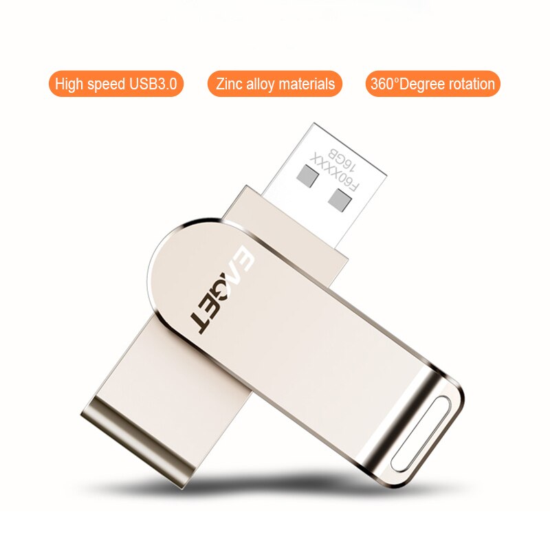 EAGET F60 128G USB Flash Drive USB 3.0 USB Flash Drive Ad Alta Velocità Pen Drive Mini Flash Drive di Memoria bastone