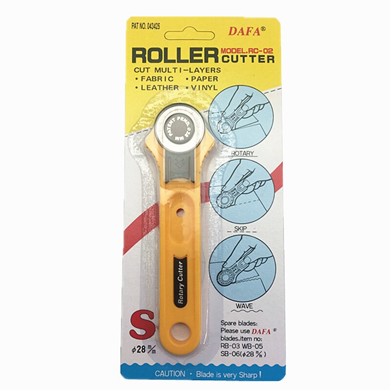 Accesorios de costura de 28mm, cortador de tela, cuchilla rotativa de corte Circular para artesanía de cuero, herramientas de costura DIY para Patchwork AA7761: 2