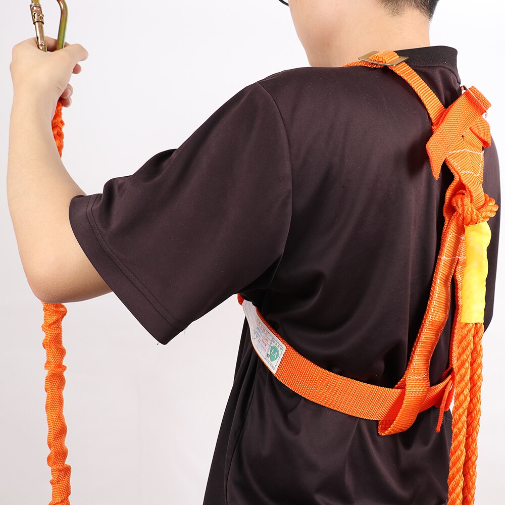 Outdoor Tools Aerial Work Safety Belt Five-Point Safety Fall Protection Adjustable High-Altitude Insurance Belt Cushioning Belt