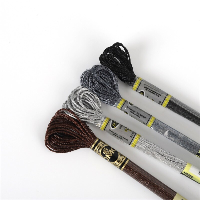 Light Effects Floss Metallic Floss Cross Stitch Embroidery Thread 8 meters each Skein DMC and Sullivans brands different group: Antiques