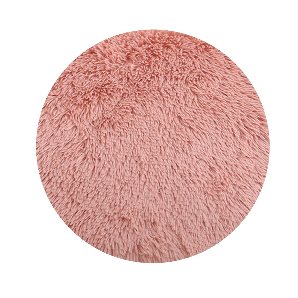 Fluffy fleece hund katteseng rund pet donut dyb sovepude til lille stor hund blød vinter varme plys puder komfort: 2 / 50