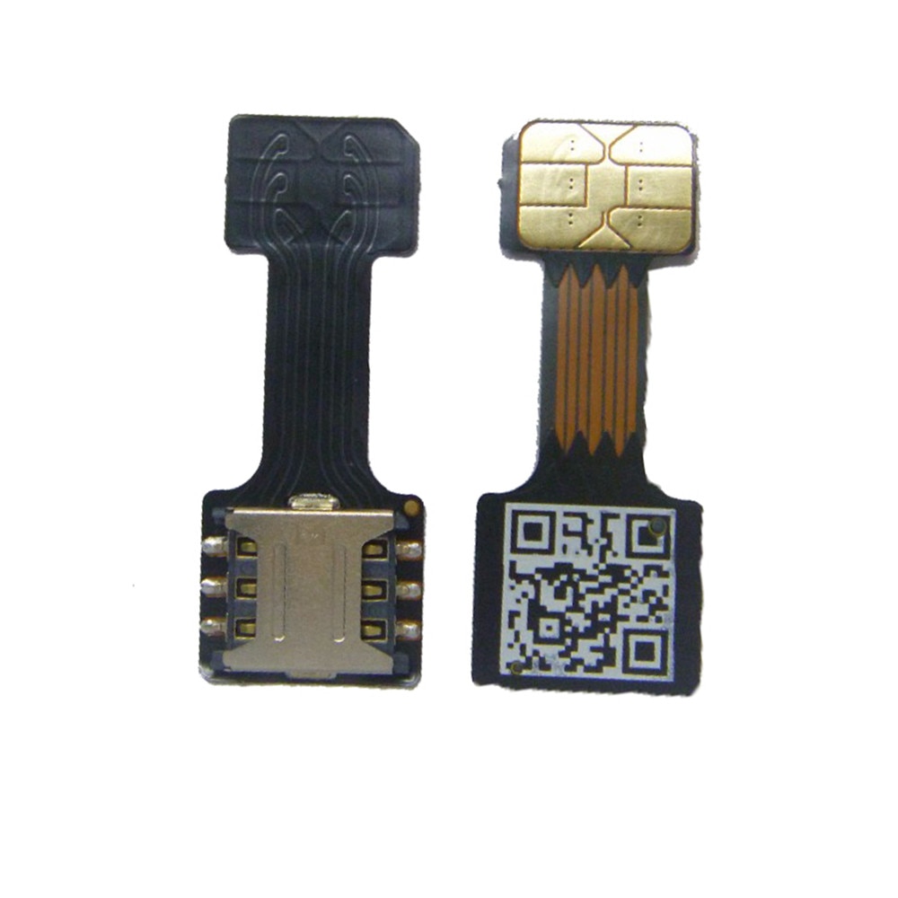 Heißer Schwarz Dual SIM SIM Adapter für Android ZWEI 2 Nano SIM NANO-SD Speicher Karte Konverter Für XIAOMI REDMI HINWEIS 3 4 3 s Profi