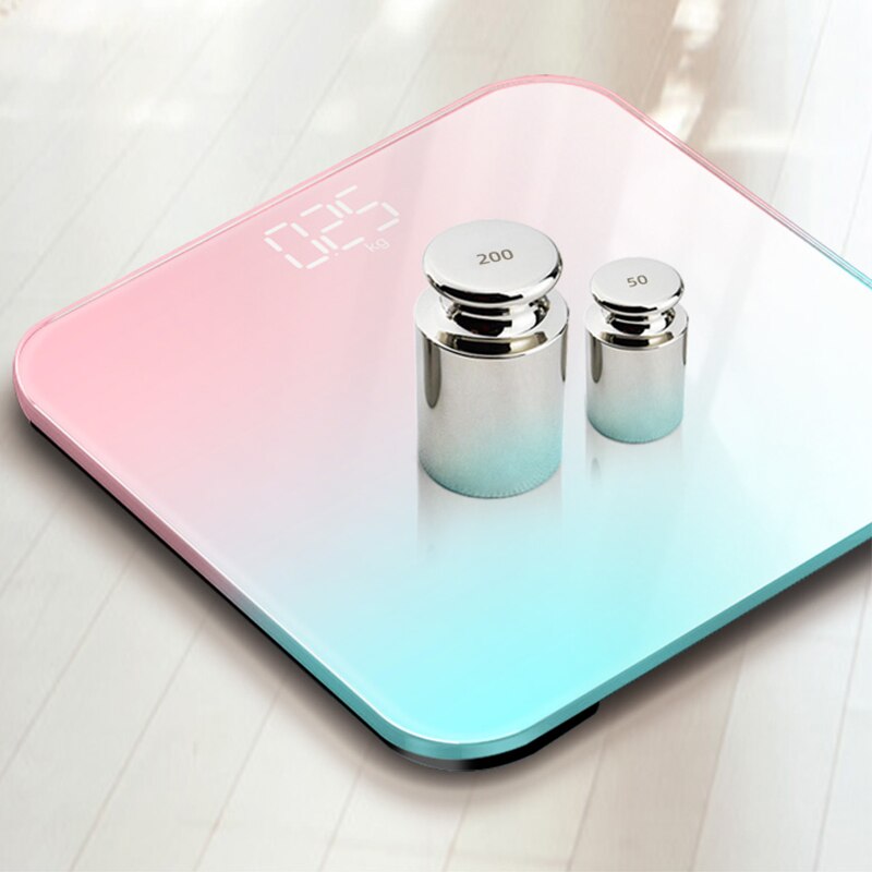 Led Digitale Bad Schaal Weegschalen Smart Body Weegschaal Badkamer Body Scale Floor Schalen Glas