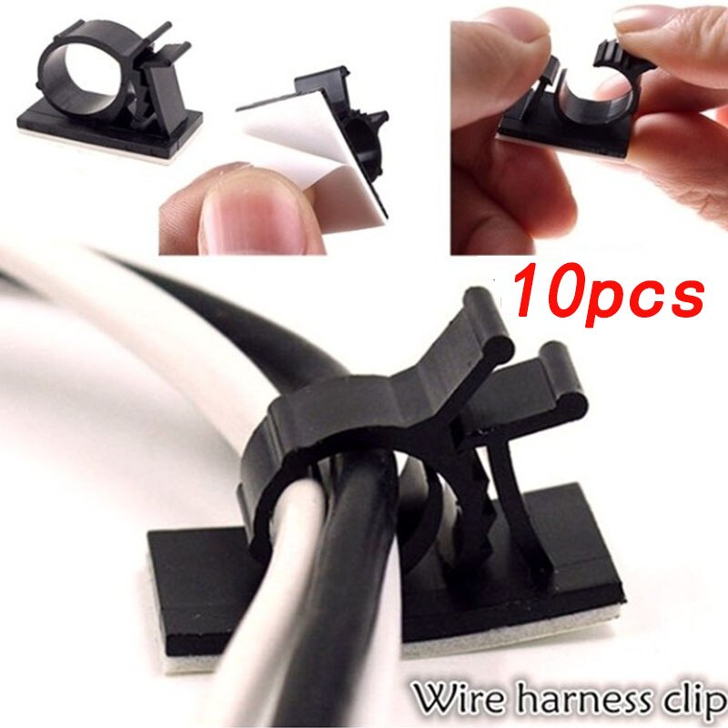 10 PCS Adjustable wiring fixed seat wiring clasp paste type wiring clamp