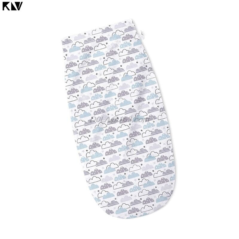 -né bébé Swaddle sac de couchage coton impression sac de couchage enfant en bas âge infantile doux serviette d'emballage couverture: Cloud