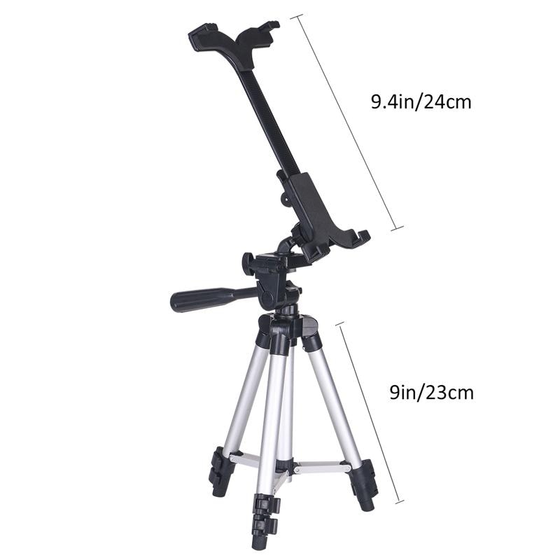 Universal Retractable Adjustable 180 Degree Rotating Tablet Holder Stand Tripod Mount for All More 7 To 14 Inches Tablets (75cm)