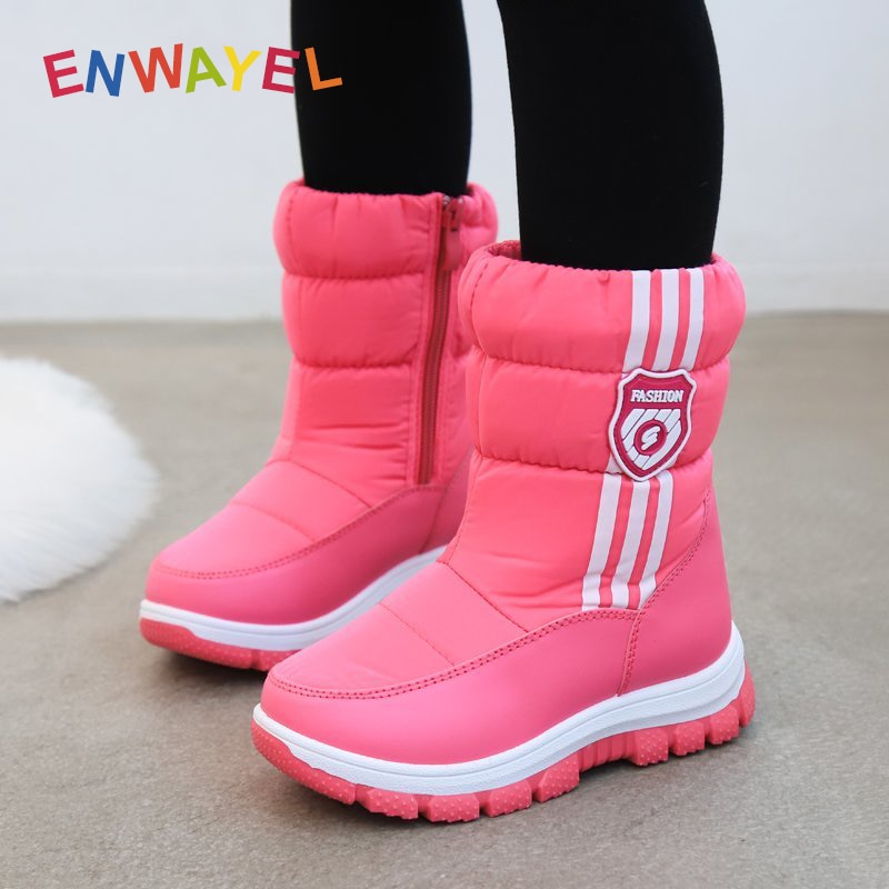 ENWAYEL mit pelz plüsch warme freundlicher Winter schnee stiefel freundlicher schuhe für mädchen jungen freundlicher der mädchen schuh wasserdicht schuhe