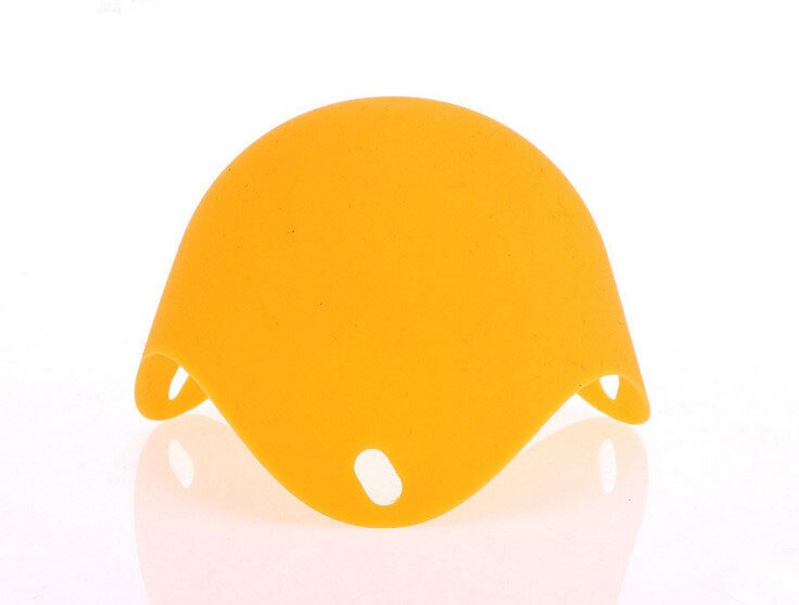 Accesorios de utensilios para cocina, 4 Uds., accesorios de Gel de sílice, huevos escalfados, moldes para olla: Amarillo