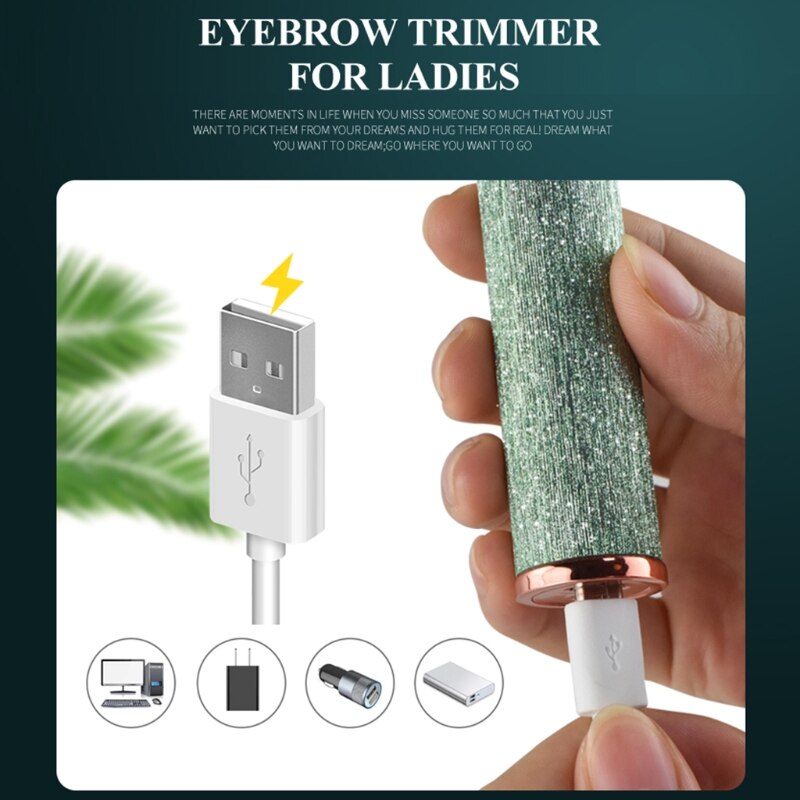 Electric Brows Trimmer Razor Hair Remover USB Rech... – Grandado