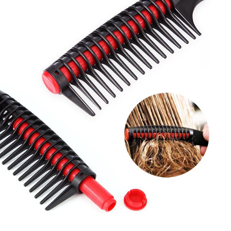 Rolling Comb Anti-knotted Fork Hair Comb Modeling Detachable Large Teeth Straight Hair Comb Tool