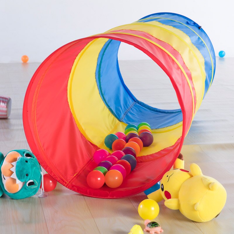 Spelen Tunnel Tent Voor Kids Kinderen Peuter Game Room Pop Up Teepee Indoor Kruipen Activiteit Speelgoed 180*46 Cm