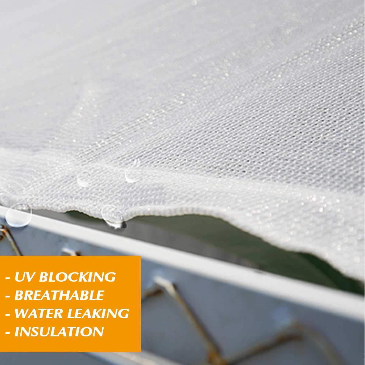 White Waterproof Sun Shelter Sun Protection Shade Sail Awning Camping Shade Cloth Large For Outdoor Canopy Garden Patio Beach