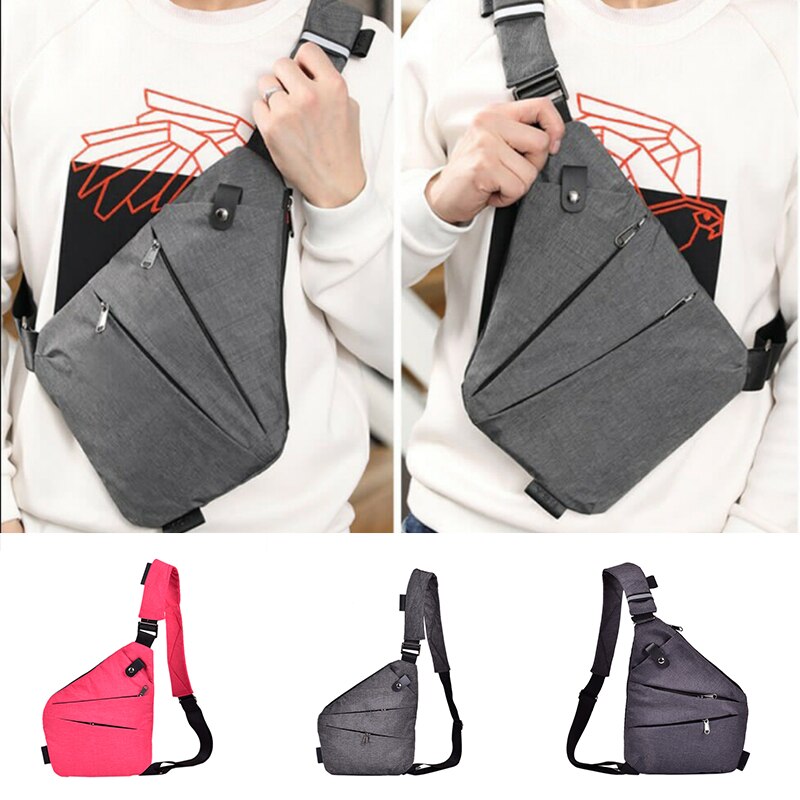 Waterproof Crossbody Personal Shoulder Pocket Bag Business Travel Men Boys