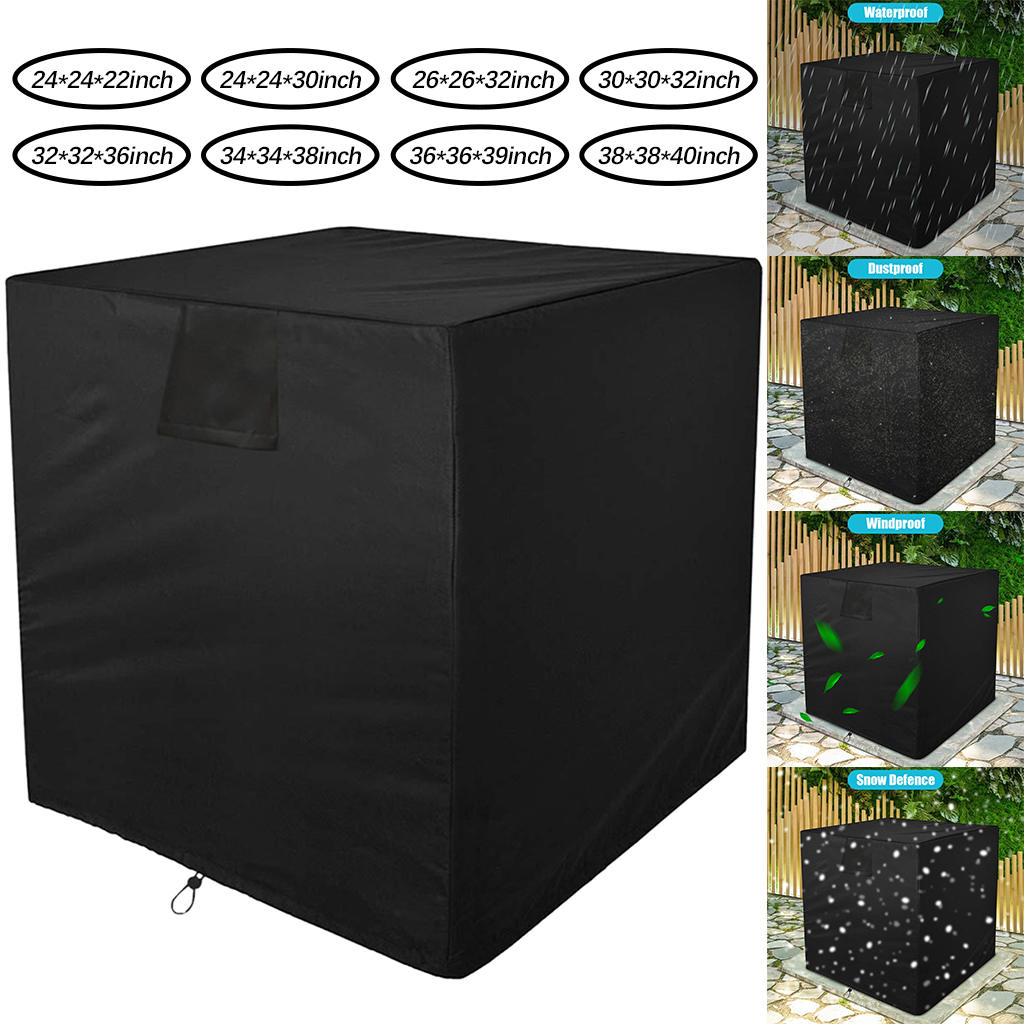 Air Conditioner Cover Windproof Breathable Durable AC Cover for Outside Units Outdoor