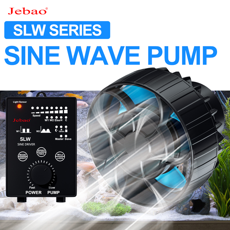 Jebao jecod slw serie akvarievandpumpe filterfontænepumpe slw -3 minipumpe 12v 5w fisketank haveakvarier tilbehør