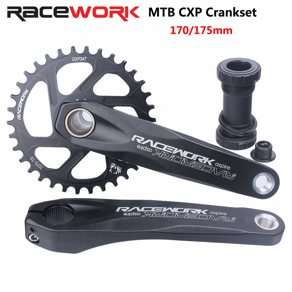 Racewerk Mtb Crankstel 170/175Mm Mountainbike Crank Smal Breed Kettingwiel 32/34/36/38T 11/12S Fiets Crankstel Tandwiel Voor Gxp