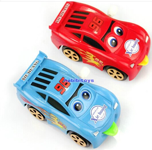 Automatische turn kronkelende speelgoed auto ogen tong zal bewegen de auto