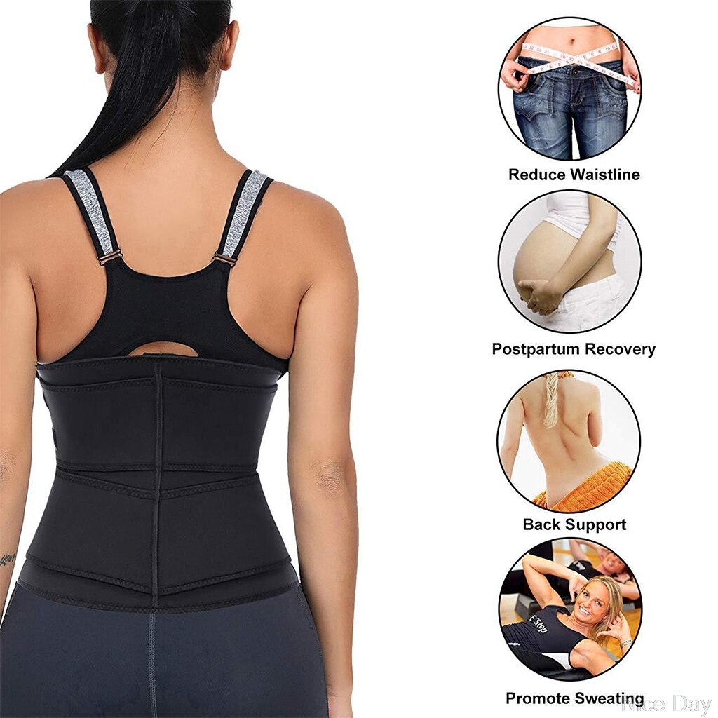 Taille korset met stalen baleinen trainer sauna zweet sport gordel cintas modeladora lumbale shaper workout trimmer riem  a17 20