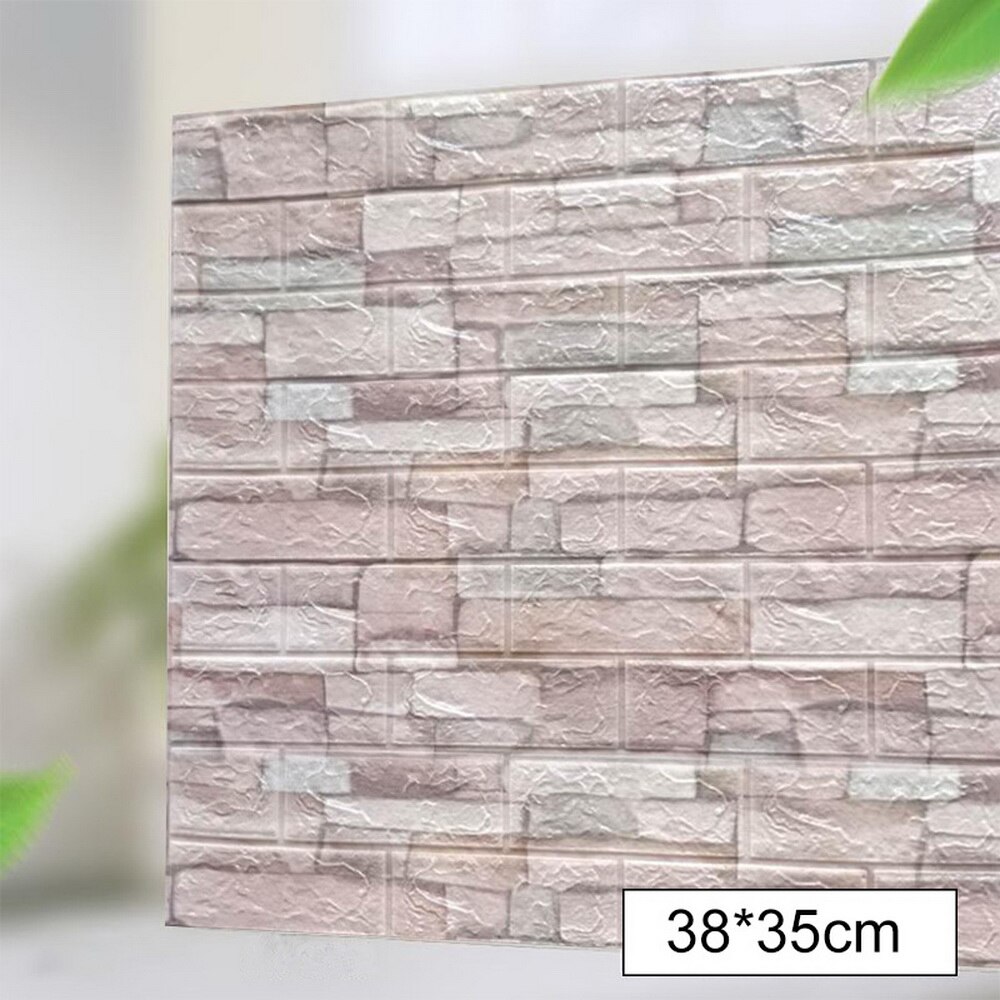 3D Stickers muraux Imitation brique chambre décor étanche auto-adhésif papier peint pour salon cuisine TV toile de fond décor: G307928