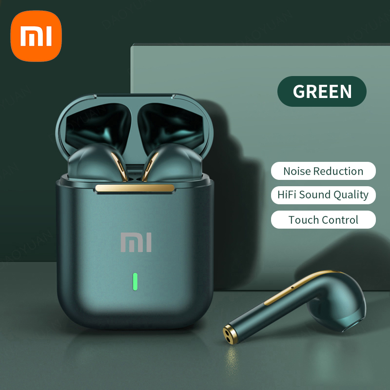 Xiaomi Earbuds True Wireless Earphone Noise Cancelling Update Bluetooth 5.3 Headset HD Music Headphone In-Ear Handsfree With Mic: green
