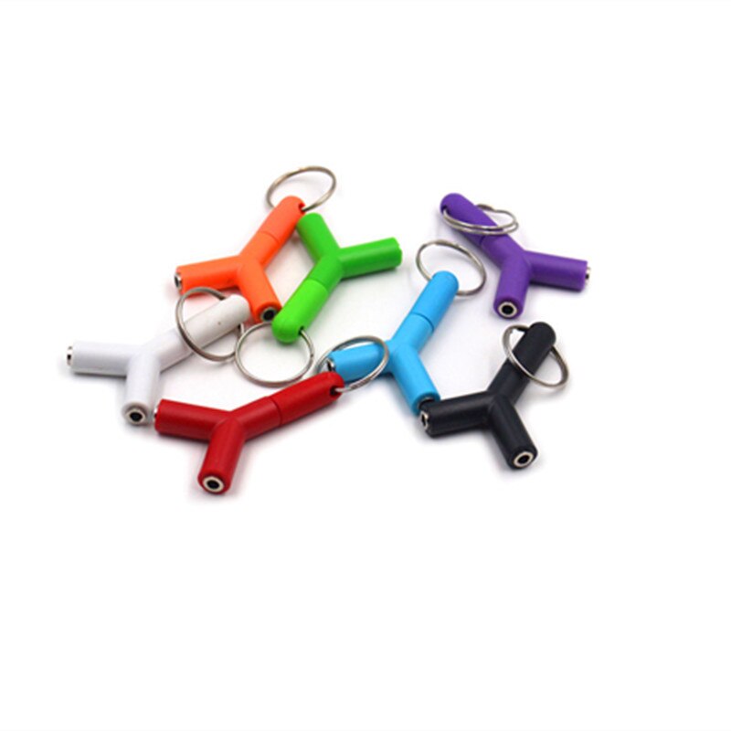 Audio Splitter Y Jack Male To 4 Female M/F 3.5mm Stereo Cable Adapter for Earphone Headphones Mobile Phone PC MP3 MP4: random 1pc