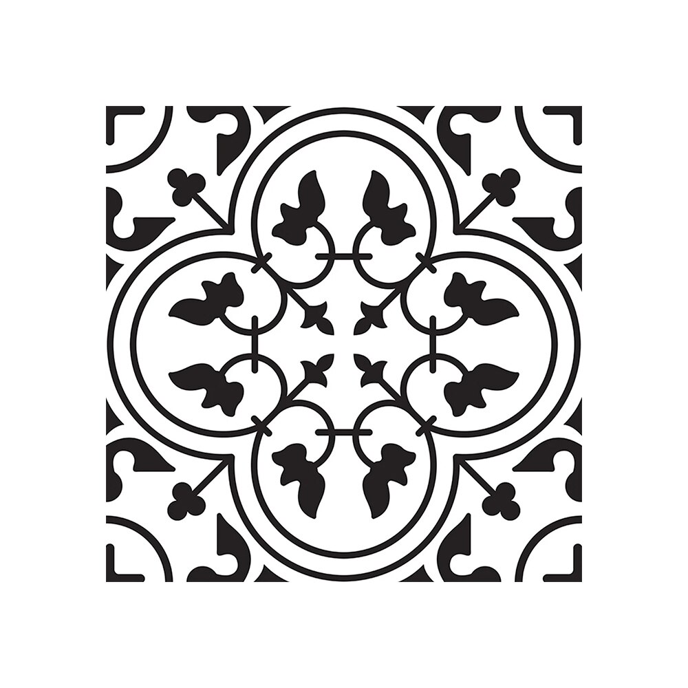 Tile Sticker Panel Peel and Stick Decal Vinyl Floor Tile Sticker Kitchen Backsplash Carreaux de Ciment 30x30cm: FS2058-1 / 10cmx10cmx10pcs