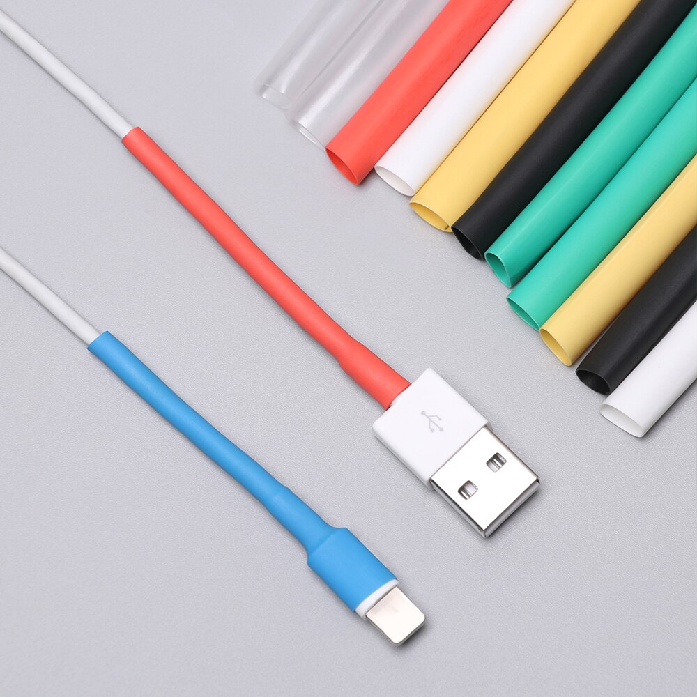12PCS For iPad iPhone 5 6 7 8 X XR XS Cable Protector Tube Saver Cover USB Charger Cord Wire Organizer Heat Shrink Tube Sleeve