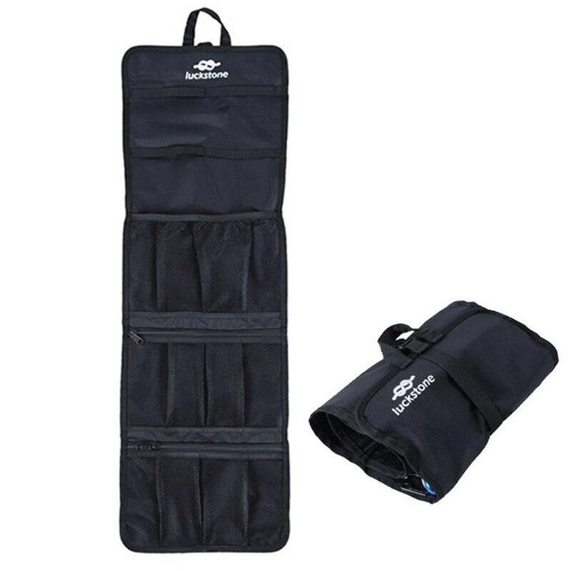 Rock Climbing Storage Bag Gear Equipment Organized Storage Bag Carabiner Organized Bag Partitions Hooks Holder Folding Rope Bag