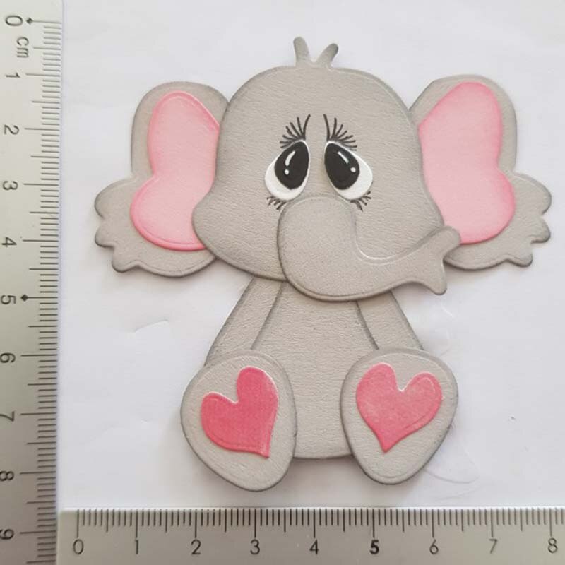 Zwierząt słoń metal wykrojniki Scrapbooking papier robić albumów rękodzieło robić rękodzieła karty szablony artystyczne nóż