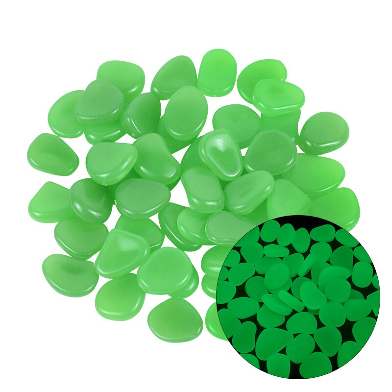 25/50pcs Luminous Stone Glow In The Dark Garden Pebbles Glow Stones Rocks for Walkways Path Patio Lawn Yard Fish Tank Decoration: 25pcs / B04