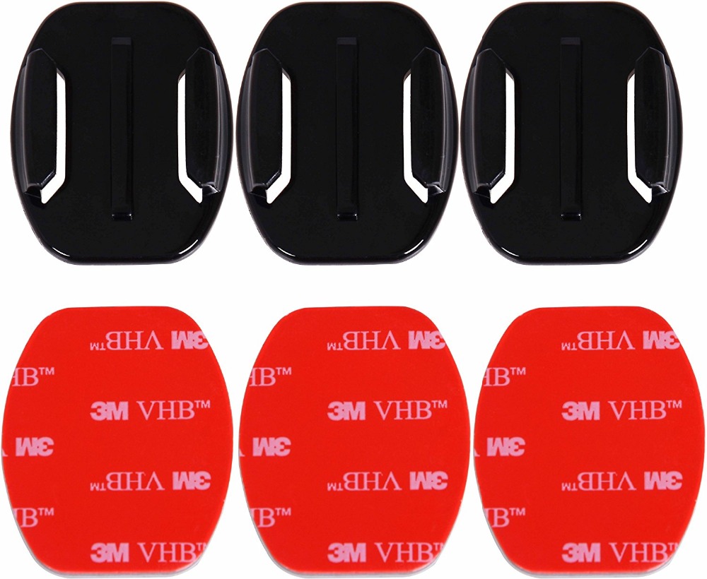 8 STKS Platte Gebogen Mount Set Sticker 3 M Lijm Voor Sony Action Cam HDR AS20 AS15 AS100V AS30V AZ1 AS200V FDR-X1000V accessoires