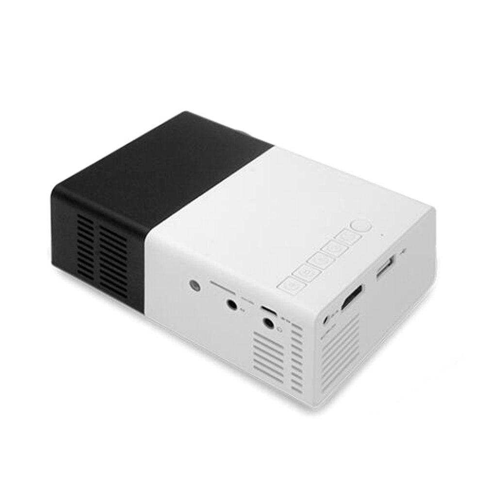 Proyector portátil en blanco y negro YG300, Micro Mini proyector LED, soporte para múltiples idiomas, soporte para documentos multimedia