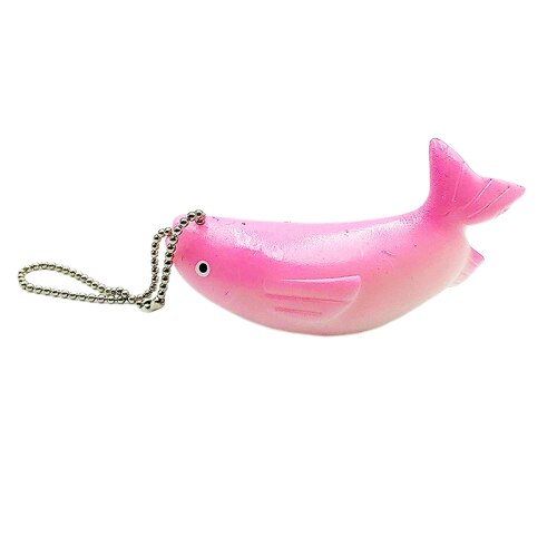 Squishies Kawaii Fisch Squishy Langsam steigend Weichen quetschen Gestopft freundlicher Spielzeug Keychain praktisch Gurt Spaß Druck Freisetzung