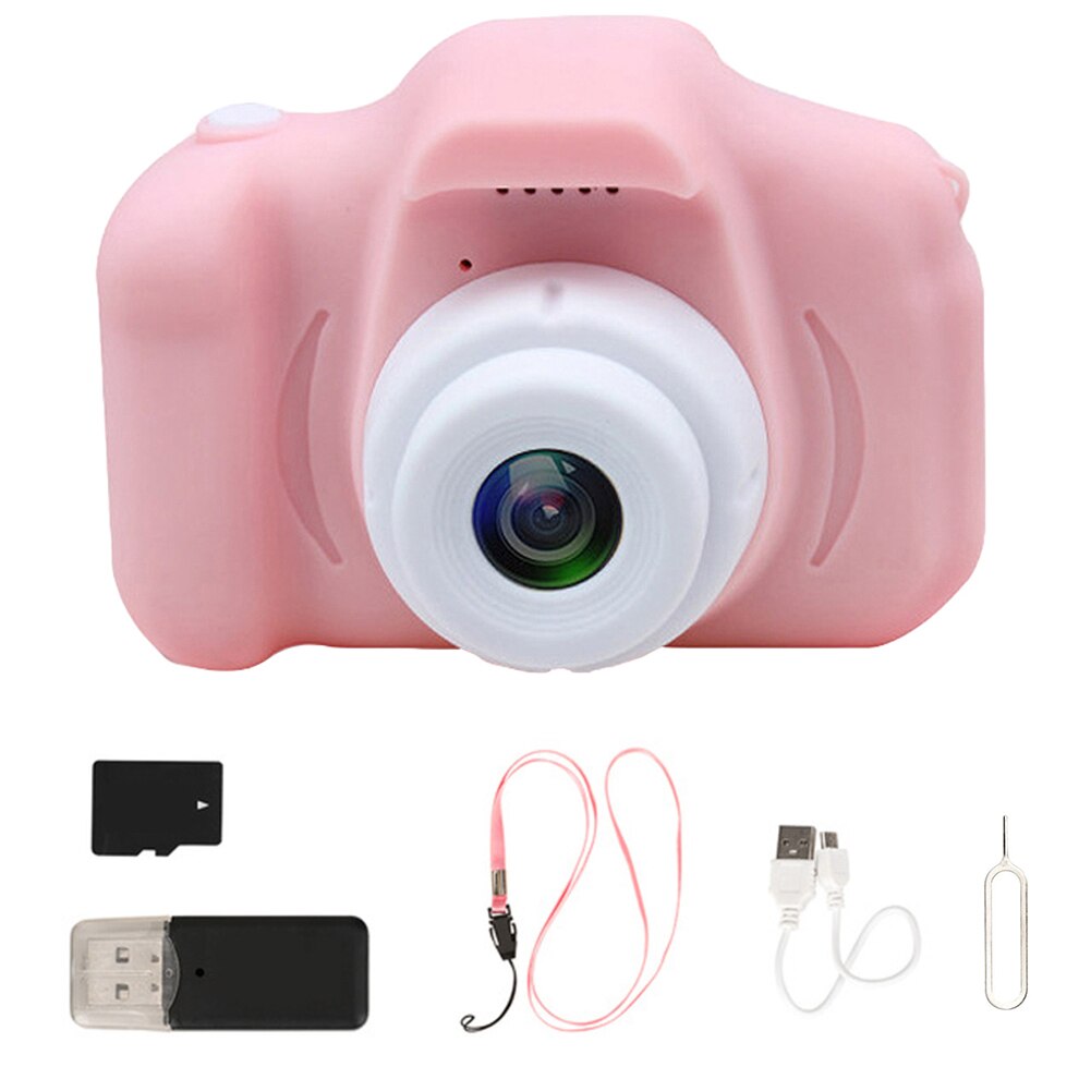 Mini Cartoon Foto Camera Speelgoed 2 Inch Hd Screen Childrens Digitale Camera Video Recorder Camcorder Speelgoed Voor Kinderen Meisjes: Pink