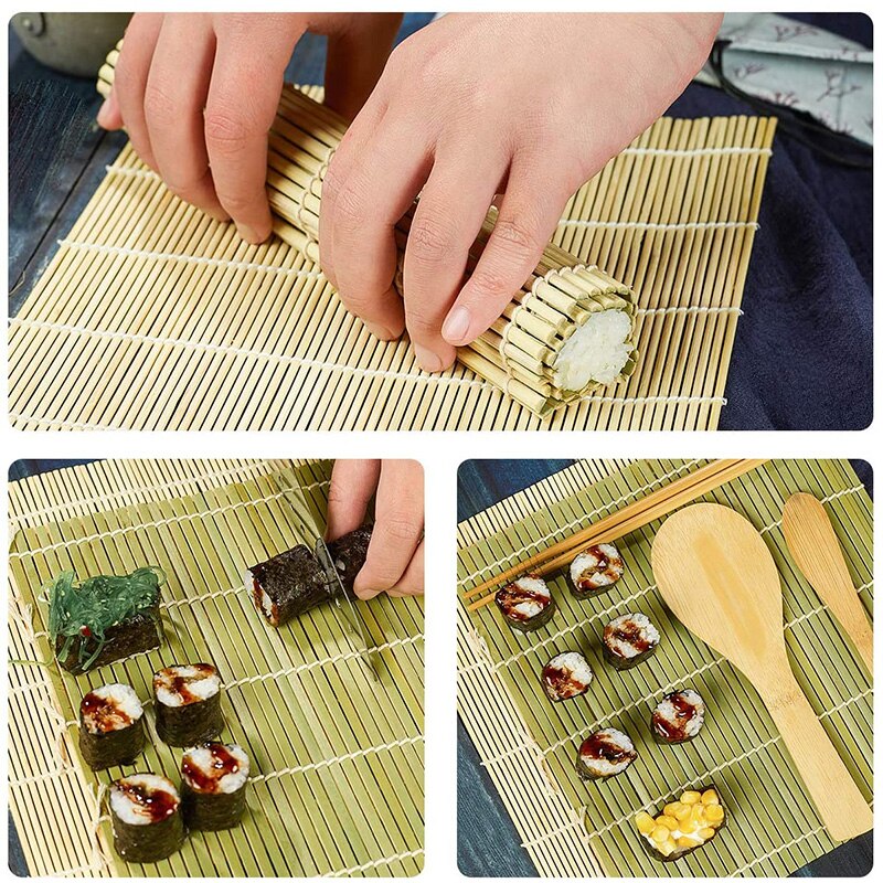 Sushi tarvikkeet setti valmistaja riisi muotti tarttumaton vihannesten liha käärittävä työkalu diy kit keittiötarvikkeiden valmistus onigiri laiva eu:sta