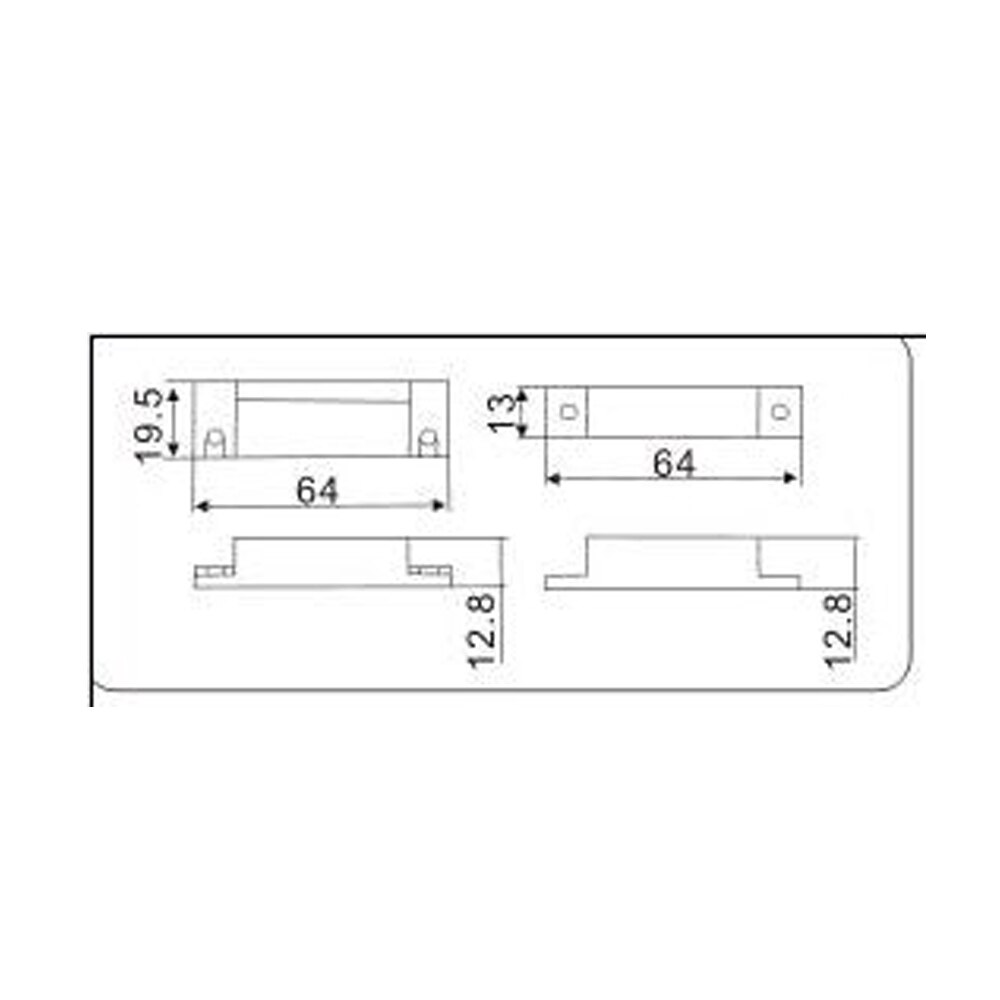 NC NO Magnetic Contact Switch Door Sensor Wired Metal Roller Shutter Door Home Alarm System
