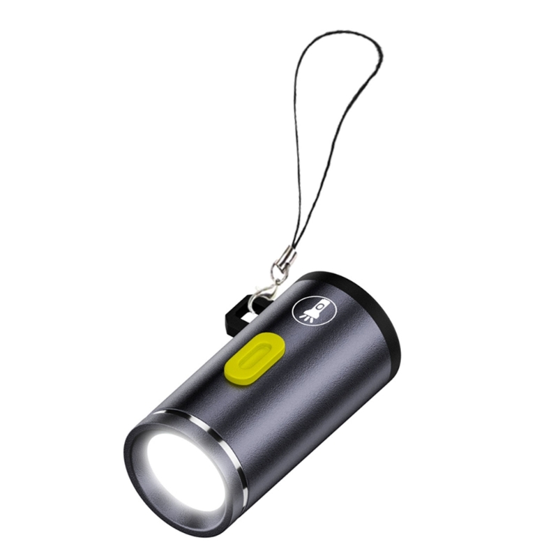 Type C Mini Flashlight Without Battery USB C Flashlights For Easy Portability And High Brightness LED Lighting: GRAY