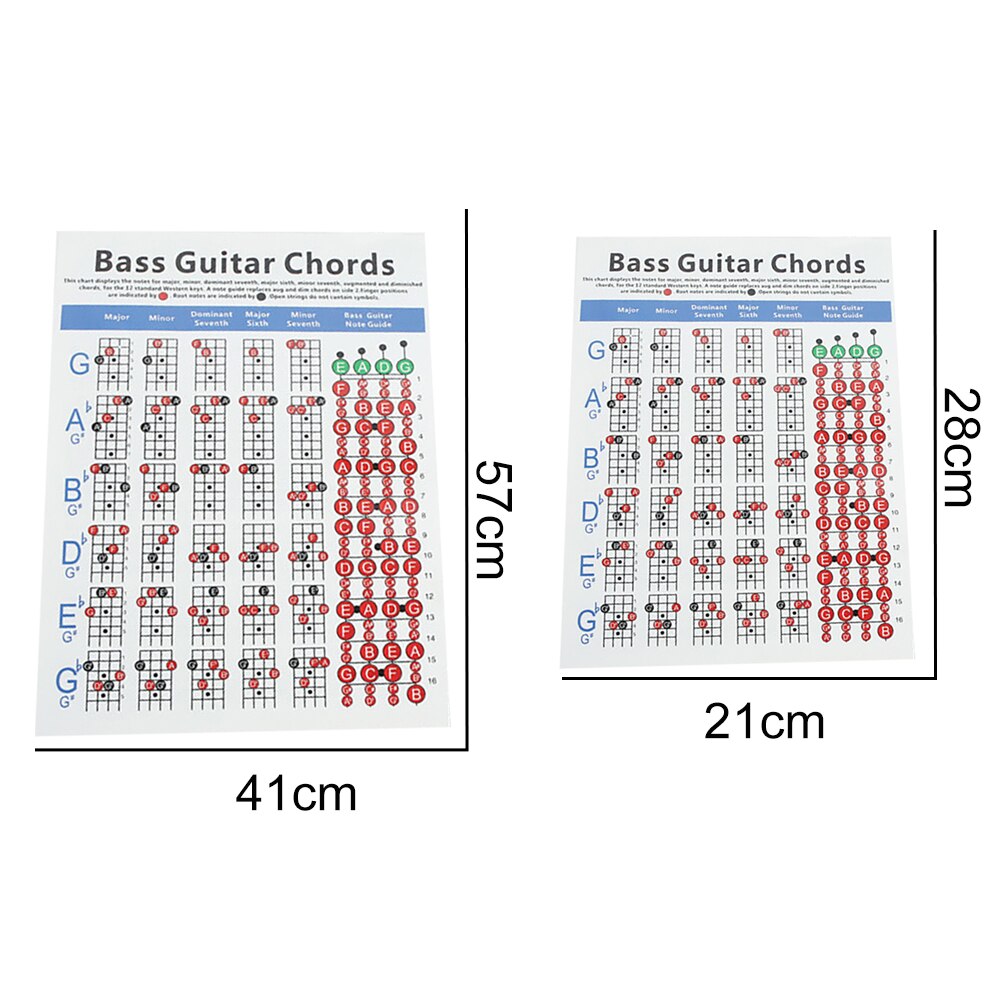 4 strenge elektrisk bas guitar akkord diagram musik instrument praksis tilbehør