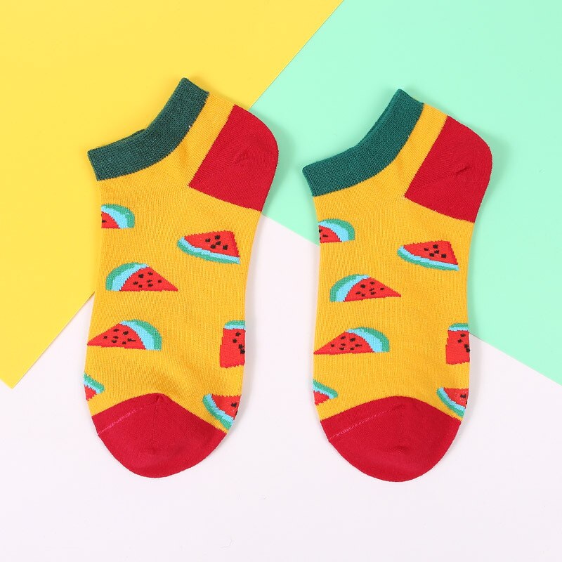 Söta strumpor kvinnor sommar tecknad tryckt bomull korta roliga strumpor män glada ankel unisex strumpor meias calcetines: Brud / 39-44 euro usa 7-9.5
