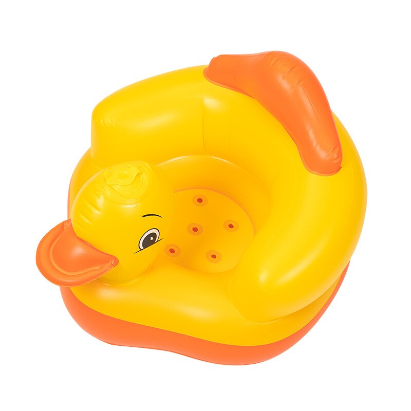 Baby Inflatable Sofa Seat Multifunctional Cartoon PVC Toddler Feeding Chair Support Seat Sofa Learning To Sit Chair Baby Seat: duck