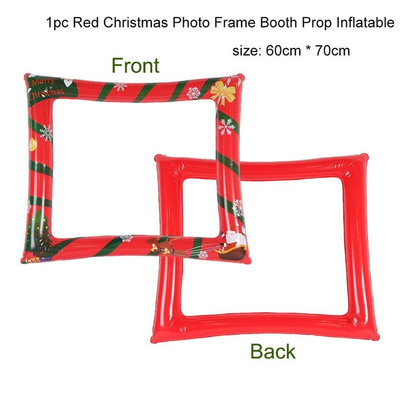 Inflatable Christmas Photo Frame Booth Prop Photography Background Navidad Natal Noel Festive Decoration Party Supplies