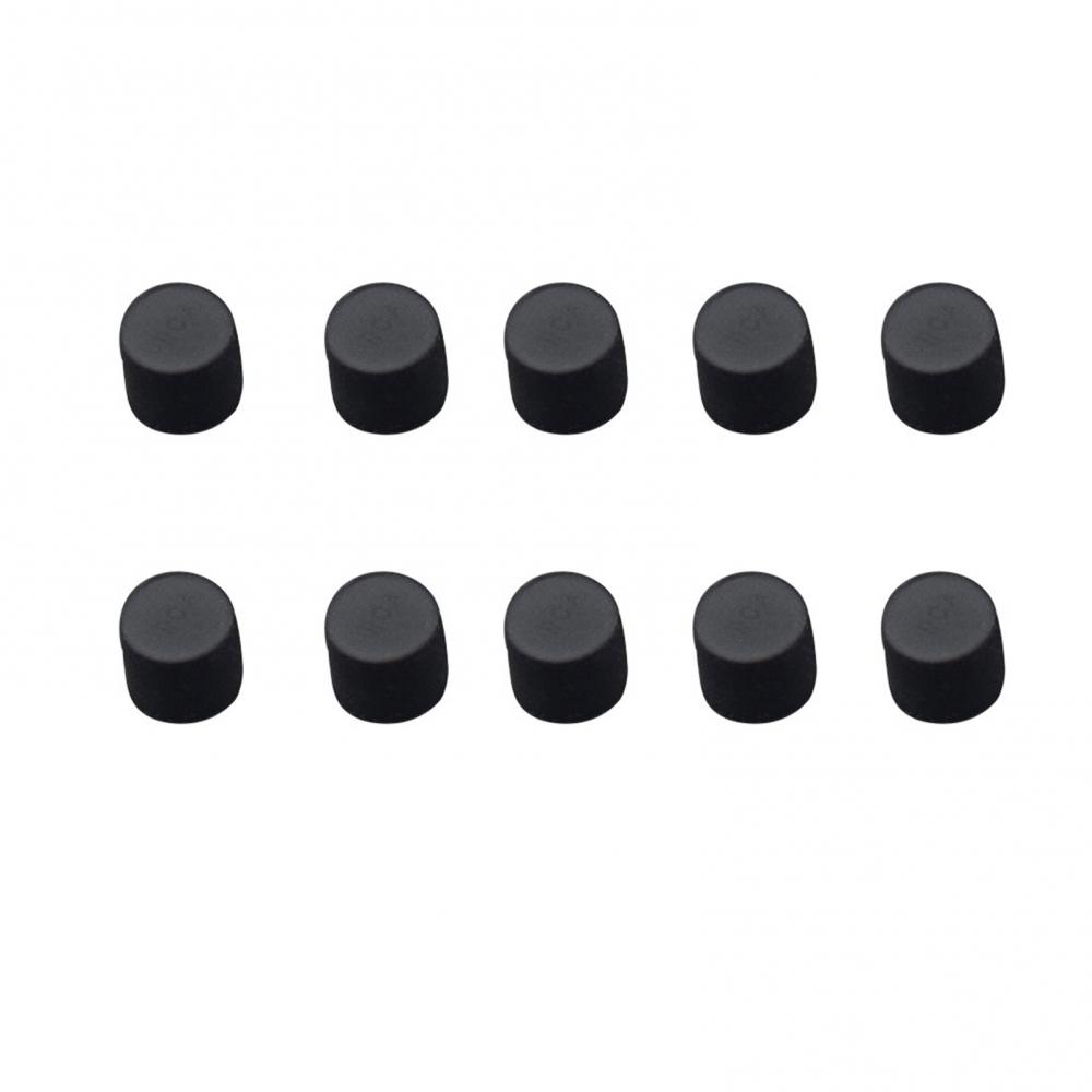10 teile/satz anti-staub tv lautsprecher rca lotus audio av signal buchse schutzkappe lautsprecher rca lotus audio av signal buchse schützen: Schwarz