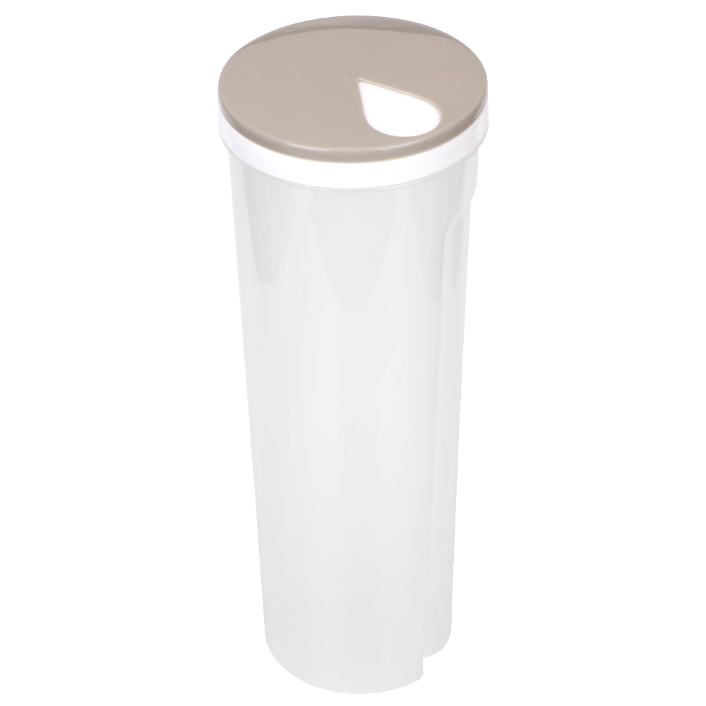 Caja de almacenamiento de plástico para Pasta de cocina con contenedor de granos de cereales y avena, caja multifunción para fideos finos: Khaki